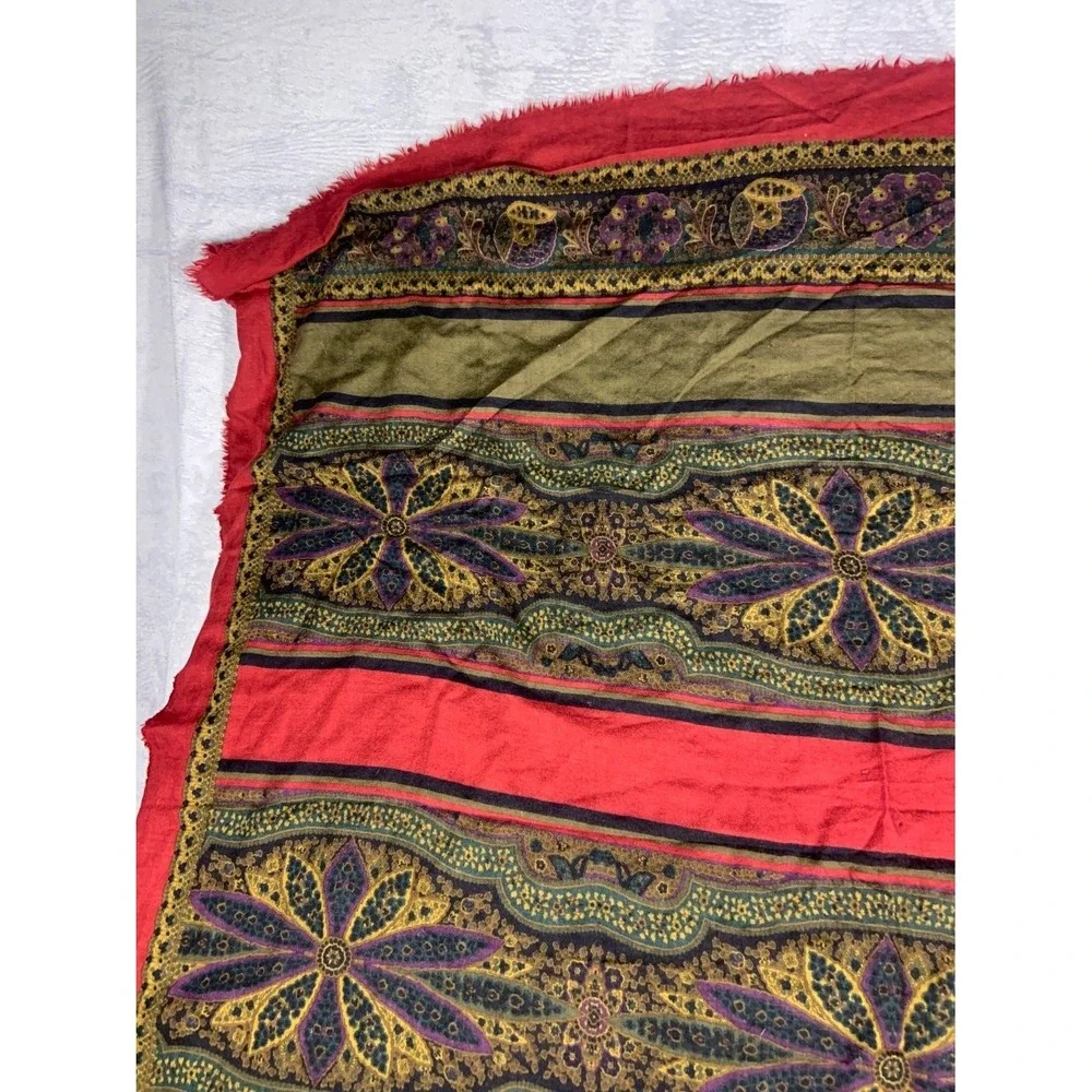 Vintage Gucci Wool Paisley Scarf Large 50